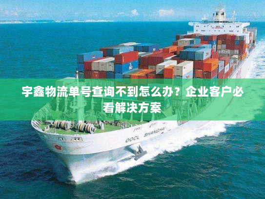 宇鑫物流单号查询不到怎么办?企业客户必看解决方案 宇鑫物流单号查询不到怎么办?企业客户必看解决方案