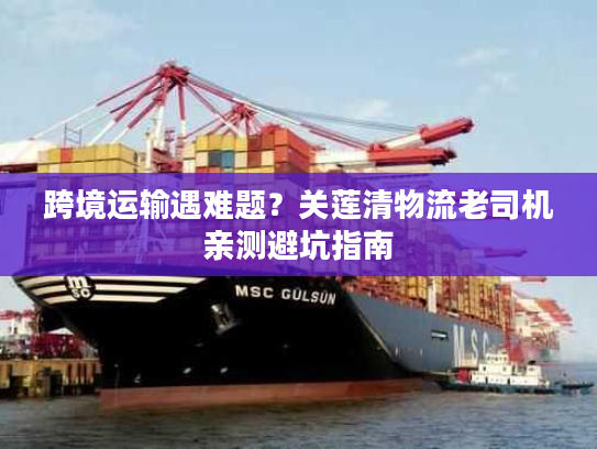 跨境运输遇难题？关莲清物流老司机亲测避坑指南