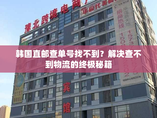 韩国直邮查单号找不到？解决查不到物流的终极秘籍