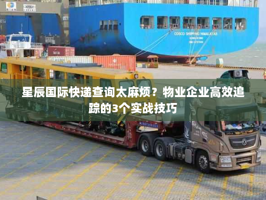 星辰国际快递查询太麻烦?物业企业高效追踪的3个实战技巧 星辰国际快递查询太麻烦?物业企业高效追踪的3个实战技巧