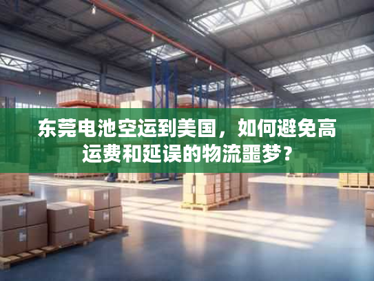 东莞电池空运到美国，如何避免高运费和延误的物流噩梦？