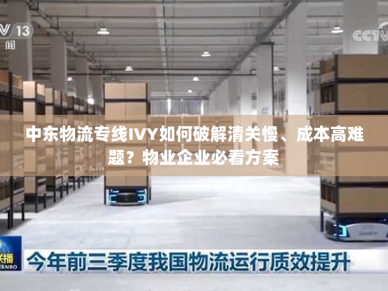 中东物流专线IVY如何破解清关慢、成本高难题？物业企业必看方案