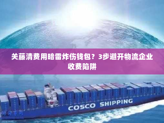 关藤清费用暗雷炸伤钱包?3步避开物流企业收费陷阱 关藤清费用暗雷炸伤钱包?3步避开物流企业收费陷阱
