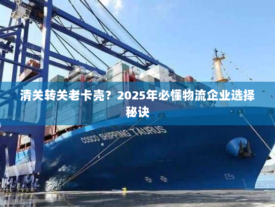 清关转关老卡壳?2025年必懂物流企业选择秘诀 清关转关老卡壳?2025年必懂物流企业选择秘诀
