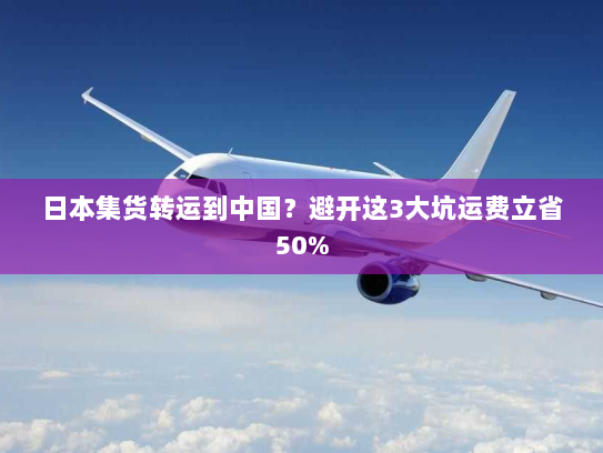 日本集货转运到中国？避开这3大坑运费立省50%
