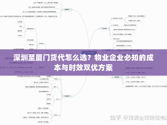 深圳至厦门货代怎么选?物业企业必知的成本与时效双优方案 深圳至厦门货代怎么选?物业企业必知的成本与时效双优方案