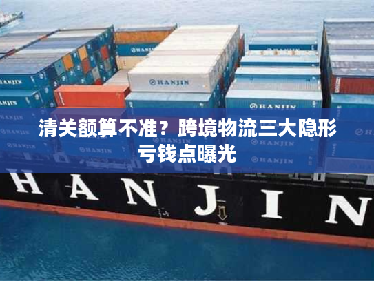 清关额算不准？跨境物流三大隐形亏钱点曝光