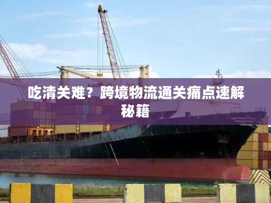 吃清关难?跨境物流通关痛点速解秘籍 吃清关难?跨境物流通关痛点速解秘籍