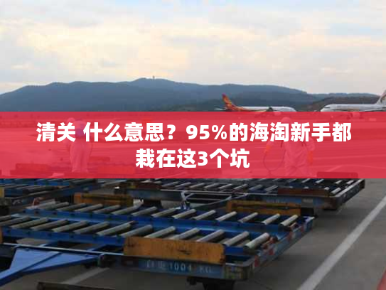 清关 什么意思?95%的海淘新手都栽在这3个坑 清关 什么意思?95%的海淘新手都栽在这3个坑