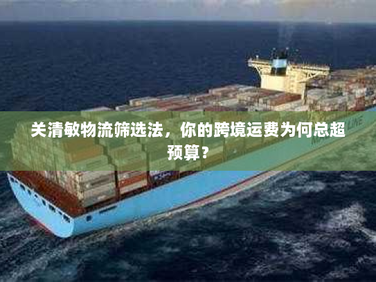 关清敏物流筛选法,你的跨境运费为何总超预算? 关清敏物流筛选法,你的跨境运费为何总超预算?