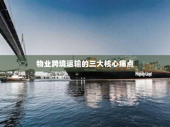 物业跨境运输的三大核心痛点