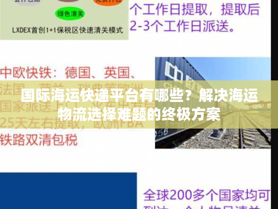 国际海运快递平台有哪些？解决海运物流选择难题的终极方案