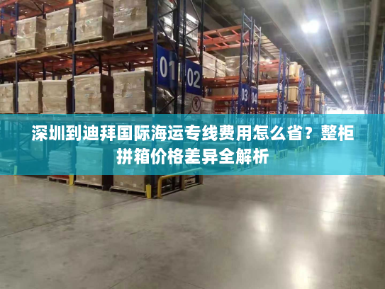 深圳到迪拜国际海运专线费用怎么省？整柜拼箱价格差异全解析