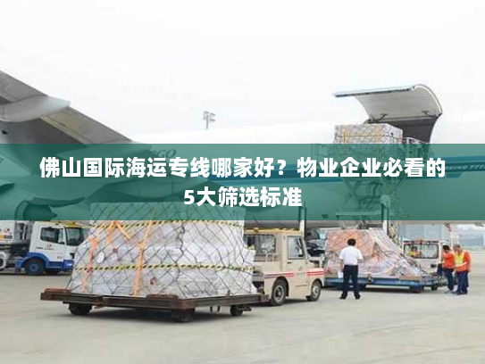 佛山国际海运专线哪家好?物业企业必看的5大筛选标准 佛山国际海运专线哪家好?物业企业必看的5大筛选标准