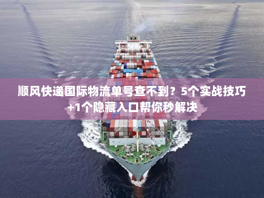 顺风快递国际物流单号查不到?5个实战技巧+1个隐藏入口帮你秒解决 顺风快递国际物流单号查不到?5个实战技巧+1个隐藏入口帮你秒解决