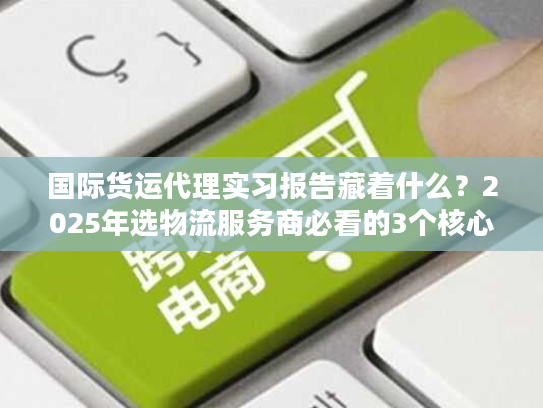 国际货运代理实习报告藏着什么？2025年选物流服务商必看的3个核心门道