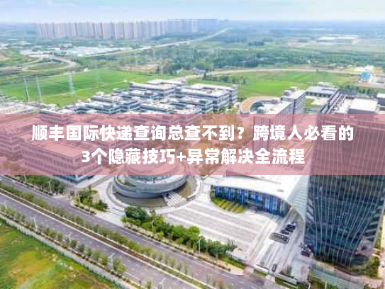 顺丰国际快递查询总查不到？跨境人必看的3个隐藏技巧+异常解决全流程