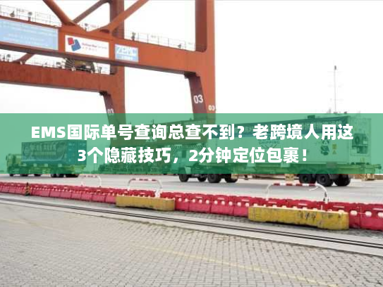 EMS国际单号查询总查不到？老跨境人用这3个隐藏技巧，2分钟定位包裹！
