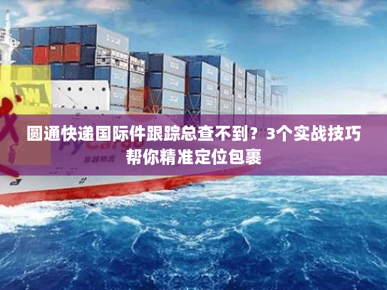 圆通快递国际件跟踪总查不到？3个实战技巧帮你精准定位包裹