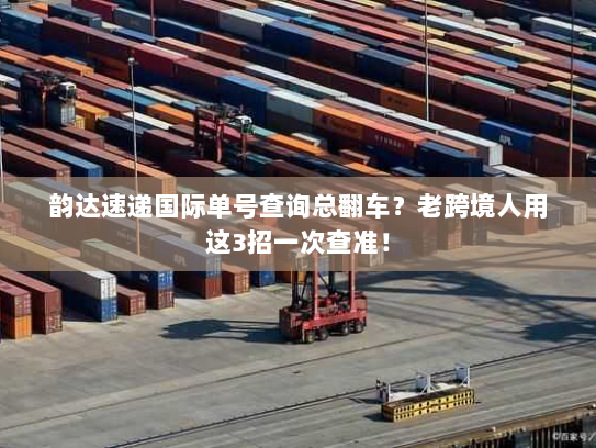 韵达速递国际单号查询总翻车？老跨境人用这3招一次查准！