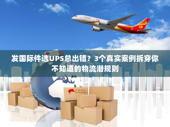 发国际件选UPS总出错？3个真实案例拆穿你不知道的物流潜规则