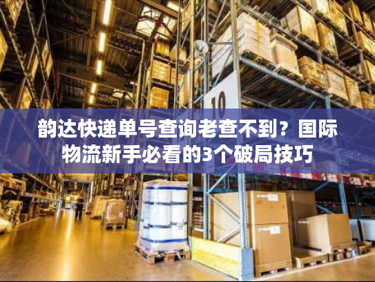 韵达快递单号查询老查不到？国际物流新手必看的3个破局技巧
