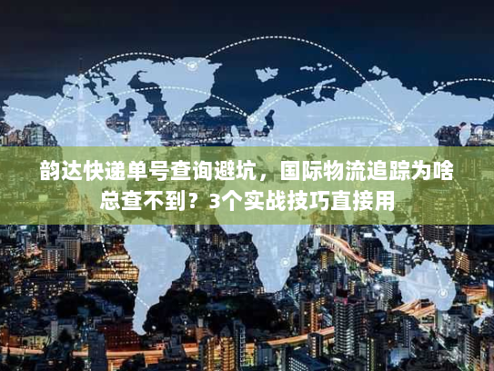 韵达快递单号查询避坑，国际物流追踪为啥总查不到？3个实战技巧直接用