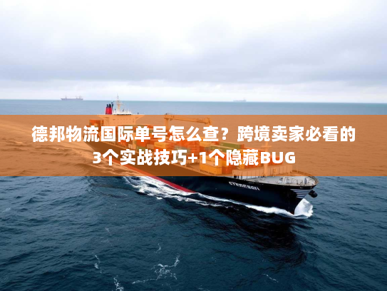 德邦物流国际单号怎么查？跨境卖家必看的3个实战技巧+1个隐藏BUG