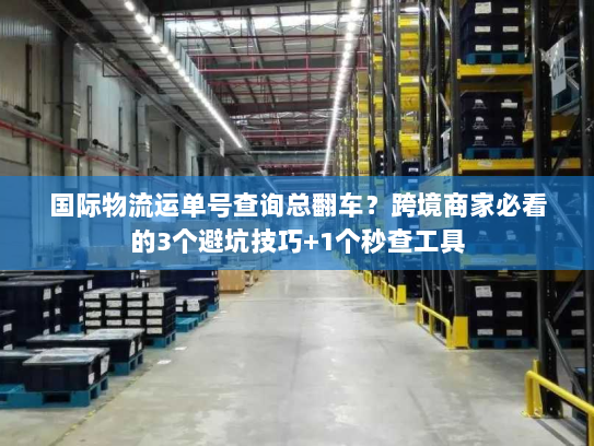 国际物流运单号查询总翻车？跨境商家必看的3个避坑技巧+1个秒查工具