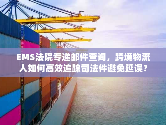 EMS法院专递邮件查询，跨境物流人如何高效追踪司法件避免延误？