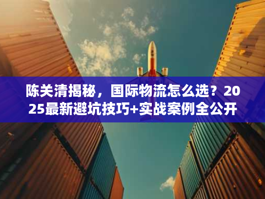 陈关清揭秘，国际物流怎么选？2025最新避坑技巧+实战案例全公开