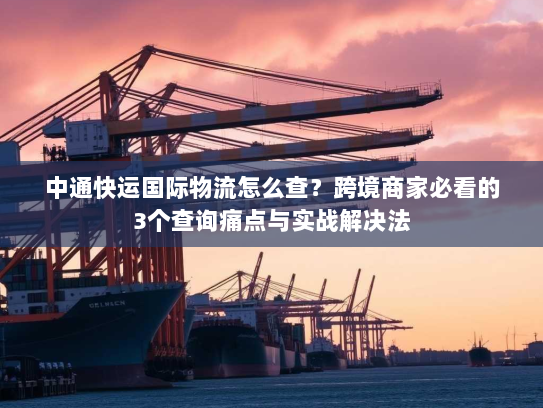 中通快运国际物流怎么查？跨境商家必看的3个查询痛点与实战解决法