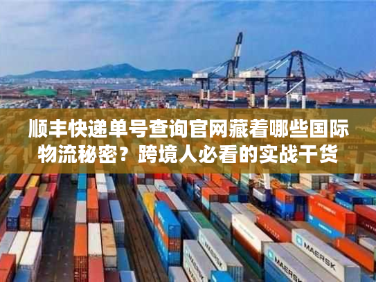 顺丰快递单号查询官网藏着哪些国际物流秘密？跨境人必看的实战干货