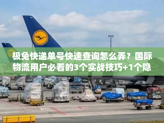 极兔快递单号快速查询怎么弄？国际物流用户必看的3个实战技巧+1个隐藏工具