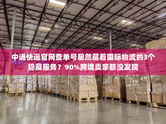 中通快运官网查单号居然藏着国际物流的3个隐藏服务？90%跨境卖家都没发现