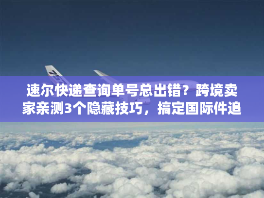 速尔快递查询单号总出错?跨境卖家亲测3个隐藏技巧,搞定国际件追踪痛点 速尔快递查询单号总出错?跨境卖家亲测3个隐藏技巧,搞定国际件追踪痛点