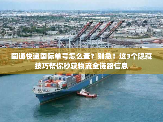 圆通快递国际单号怎么查？别急！这3个隐藏技巧帮你秒获物流全链路信息