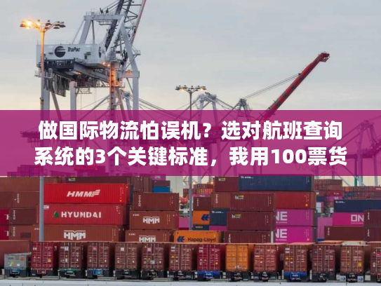 做国际物流怕误机？选对航班查询系统的3个关键标准，我用100票货验证过