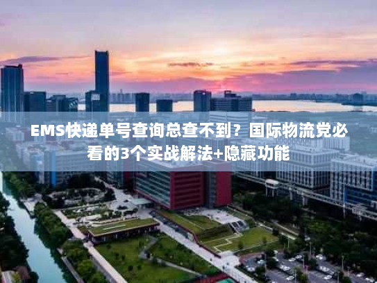 EMS快递单号查询总查不到？国际物流党必看的3个实战解法+隐藏功能