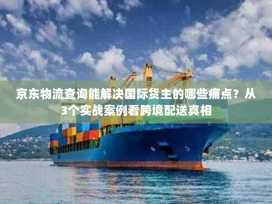 京东物流查询能解决国际货主的哪些痛点？从3个实战案例看跨境配送真相