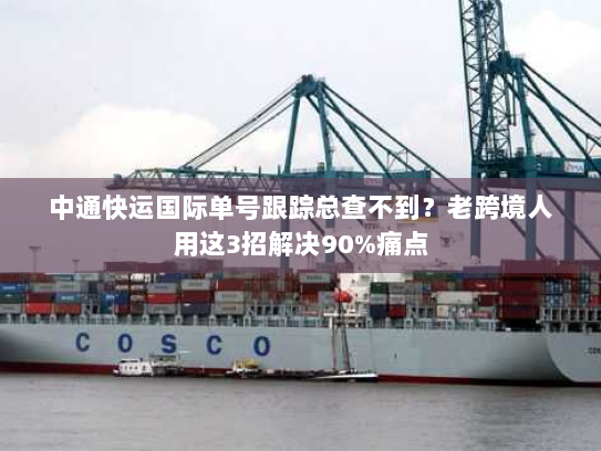 中通快运国际单号跟踪总查不到？老跨境人用这3招解决90%痛点