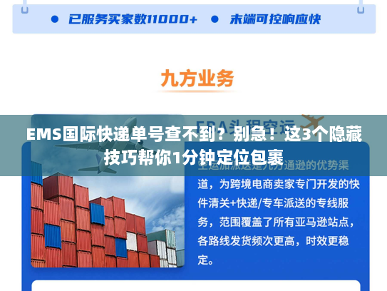 EMS国际快递单号查不到？别急！这3个隐藏技巧帮你1分钟定位包裹