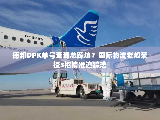 德邦DPK单号查询总踩坑？国际物流老炮亲授3招精准追踪法