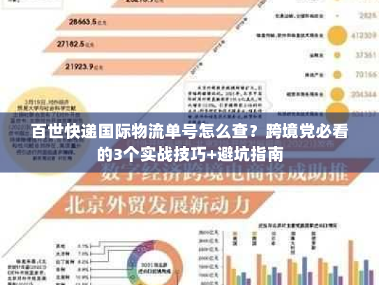 百世快递国际物流单号怎么查？跨境党必看的3个实战技巧+避坑指南