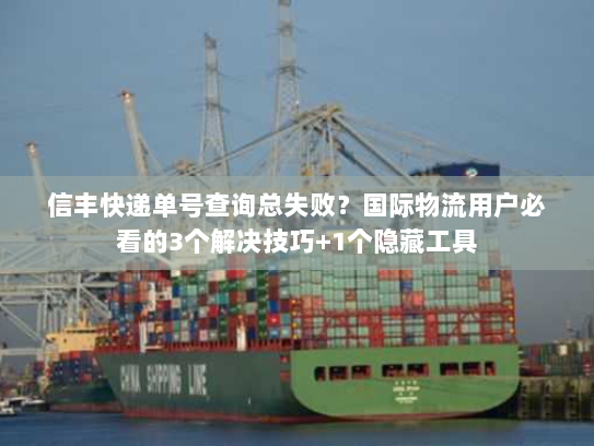 信丰快递单号查询总失败？国际物流用户必看的3个解决技巧+1个隐藏工具