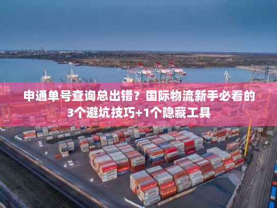 申通单号查询总出错？国际物流新手必看的3个避坑技巧+1个隐藏工具