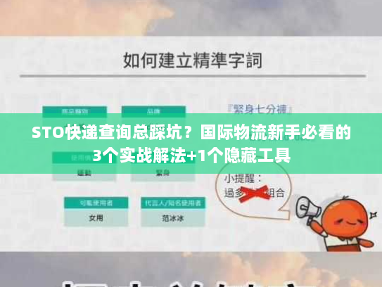 STO快递查询总踩坑？国际物流新手必看的3个实战解法+1个隐藏工具