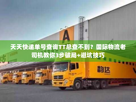 天天快递单号查询TT总查不到？国际物流老司机教你3步破局+避坑技巧