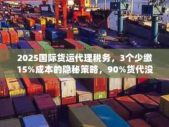 2025国际货运代理税务，3个少缴15%成本的隐秘策略，90%货代没告诉你？