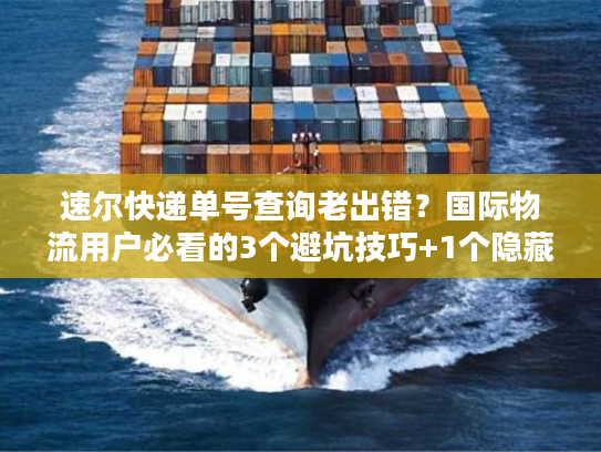 速尔快递单号查询老出错？国际物流用户必看的3个避坑技巧+1个隐藏工具